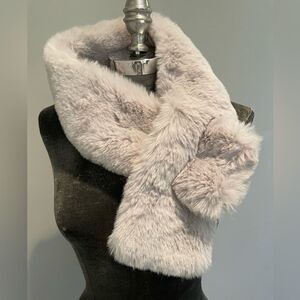 Jocelyn Faux Fur Pull Through Scarf